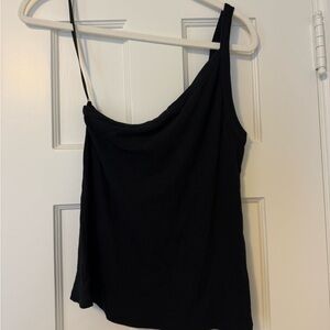 Elegant Black One-Shoulder Camisole